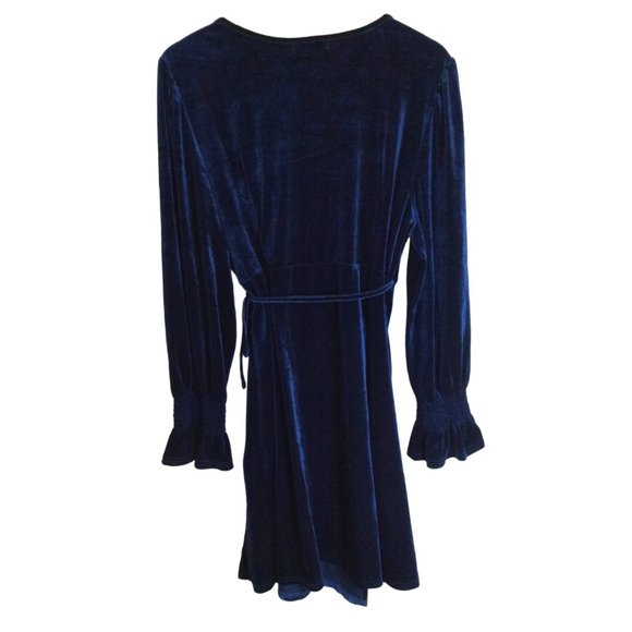Blue Velvet Long Sleeve Wrap Dress 2XL *NWT* - Picture 4 of 6